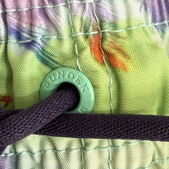 Sundek Swim Trunk Board Shorts Mens Size M Unlined Drawstring Tropical Palms - Picture 5 of 10